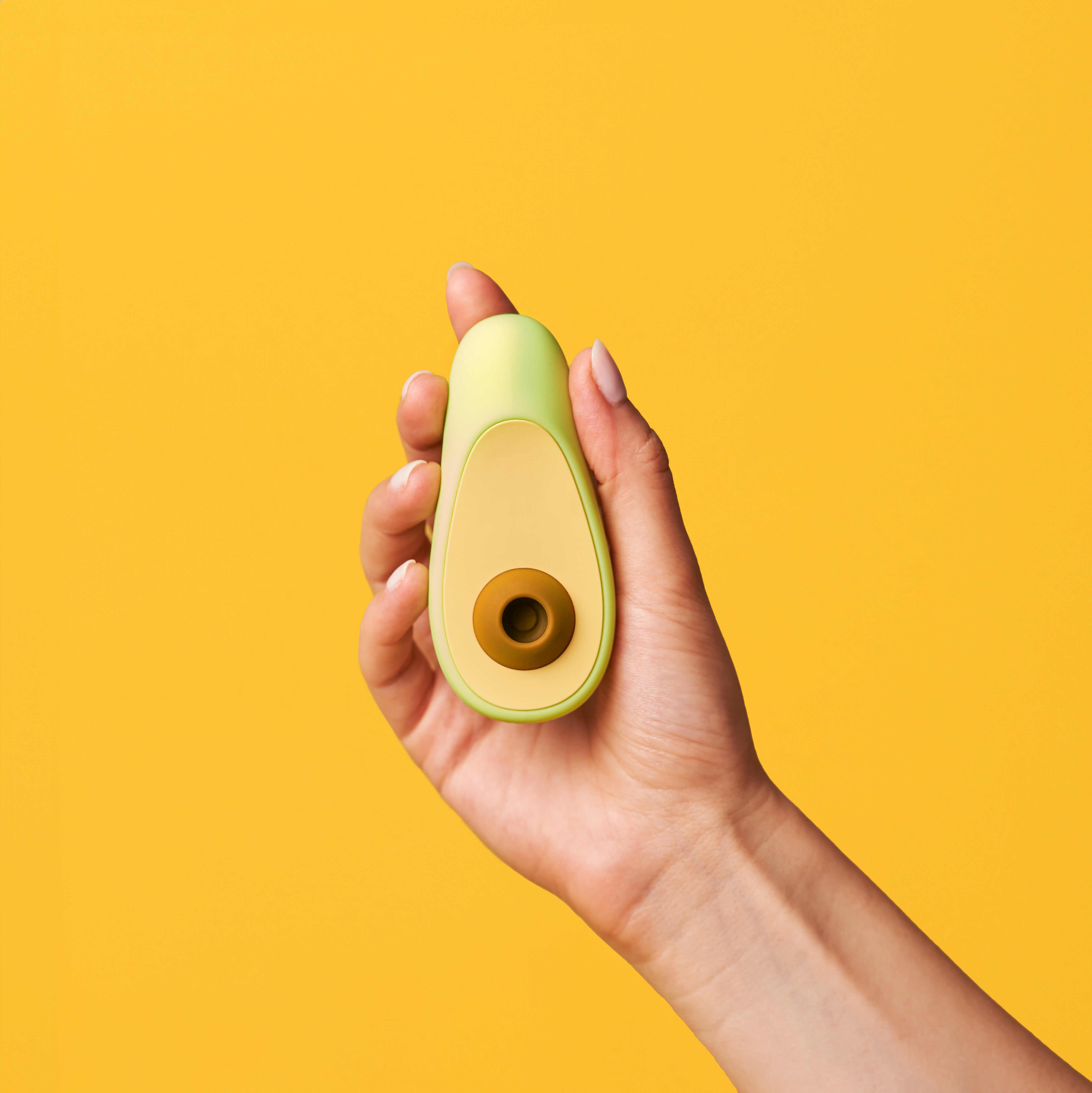 Lemon clitoral vibrator — close detail